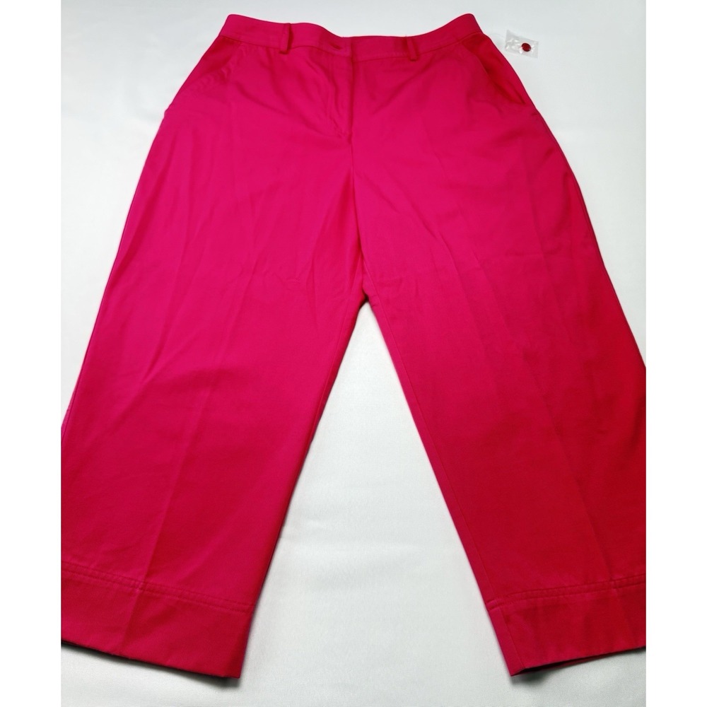 Studio Works‎ Womens Pants Size 12 Pink Straight Leg Casual Stretch